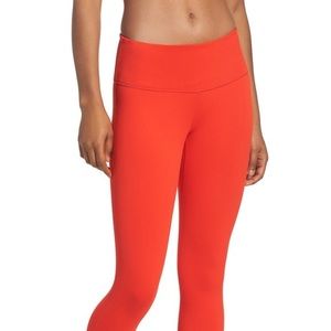 Zella red cropped leggings